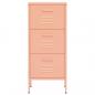 Preview: Lagerschrank Rosa 42,5x35x101,5 cm Stahl    