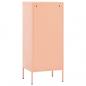 Preview: Lagerschrank Rosa 42,5x35x101,5 cm Stahl    