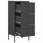 Preview: Lagerschrank Anthrazit 42,5x35x101,5 cm Stahl