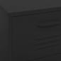 Preview: Lagerschrank Schwarz 42,5x35x101,5 cm Stahl    