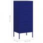 Preview: Lagerschrank Marineblau 42,5x35x101,5 cm Stahl