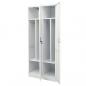 Preview: Kleiderschrank Hellgrau 80x50x180 cm Stahl