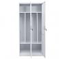 Preview: Kleiderschrank Hellgrau 80x50x180 cm Stahl