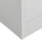 Preview: Kleiderschrank Hellgrau 80x50x180 cm Stahl