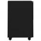 Preview: Aktenschrank mit Rollen Schwarz 39x45x67 cm Stahl