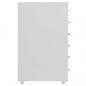 Preview: Aktenschrank mit Rollen Grau 28x41x69 cm Metall