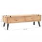 Preview: TV-Schrank 110x33x35 cm Massivholz Tanne