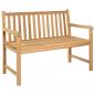 Preview: ARDEBO.de - Gartenbank 114 cm Massivholz Teak