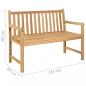 Preview: Gartenbank 114 cm Massivholz Teak