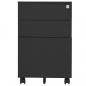 Preview: Aktenschrank mit Rollen Anthrazit 39x45x60 cm Stahl