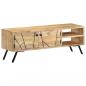 Preview: ARDEBO.de - TV-Schrank 110x30x40 cm Mango Massivholz 