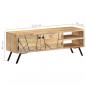 Preview: TV-Schrank 110x30x40 cm Mango Massivholz 