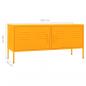 Preview: TV-Schrank Senfgelb 105x35x50 cm Stahl    