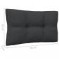 Preview: Garten-Ecksofa mit Kissen in Schwarz Massivholz Kiefer