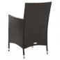 Preview: 3-tlg. Garten-Essgruppe Poly Rattan Braun