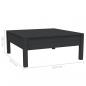 Preview: 3-tlg. Garten-Lounge-Set mit Kissen Schwarz Kiefer Massivholz