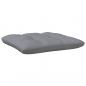 Preview: Gartensofa 2-Sitzer mit Kissen in Grau Massivholz Kiefer