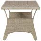 Preview: Gartentisch Grau 120x70x66 cm Poly Rattan