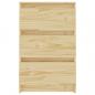 Preview: Nachtschrank 40x29,5x64 cm Massivholz Kiefer