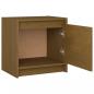 Preview: Nachtschrank Honigbraun 40x30,5x40 cm Massivholz Kiefer