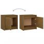 Preview: Nachtschrank Honigbraun 40x30,5x40 cm Massivholz Kiefer