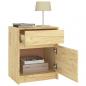 Preview: Nachtschrank 40x31x50 cm Massivholz Kiefer