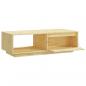 Preview: Couchtisch 110x50x33,5 cm Massivholz Kiefer