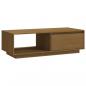 Preview: Couchtisch Honigbraun 110x50x33,5 cm Massivholz Kiefer