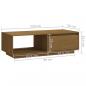 Preview: Couchtisch Honigbraun 110x50x33,5 cm Massivholz Kiefer