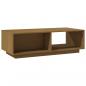 Preview: Couchtisch Honigbraun 110x50x33,5 cm Massivholz Kiefer