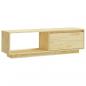 Preview: TV-Schrank 110x30x33,5 cm Massivholz Kiefer