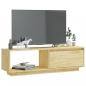 Preview: TV-Schrank 110x30x33,5 cm Massivholz Kiefer