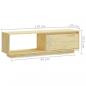 Preview: TV-Schrank 110x30x33,5 cm Massivholz Kiefer