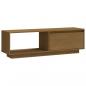 Preview: TV-Schrank Honigbraun 110x30x33,5 cm Massivholz Kiefer