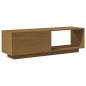 Preview: TV-Schrank Honigbraun 110x30x33,5 cm Massivholz Kiefer