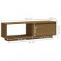 Preview: TV-Schrank Honigbraun 110x30x33,5 cm Massivholz Kiefer