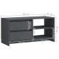 Preview: TV-Schrank Grau 80x31x39 cm Massivholz Kiefer