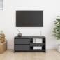 Preview: TV-Schrank Grau 80x31x39 cm Massivholz Kiefer