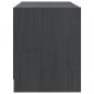 Preview: TV-Schrank Grau 80x31x39 cm Massivholz Kiefer