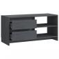 Preview: TV-Schrank Grau 80x31x39 cm Massivholz Kiefer