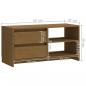 Preview: TV-Schrank Honigbraun 80x31x39 cm Massivholz Kiefer