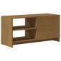 Preview: TV-Schrank Honigbraun 80x31x39 cm Massivholz Kiefer