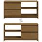 Preview: TV-Schrank Honigbraun 80x31x39 cm Massivholz Kiefer