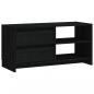 Preview: TV-Schrank Schwarz 80x31x39 cm Massivholz Kiefer