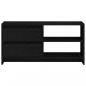 Preview: TV-Schrank Schwarz 80x31x39 cm Massivholz Kiefer