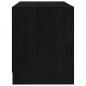 Preview: TV-Schrank Schwarz 80x31x39 cm Massivholz Kiefer