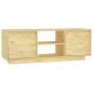 Preview: TV-Schrank 110x30x40 cm Massivholz Kiefer