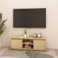 Preview: TV-Schrank 110x30x40 cm Massivholz Kiefer