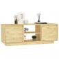 Preview: TV-Schrank 110x30x40 cm Massivholz Kiefer