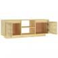 Preview: TV-Schrank 110x30x40 cm Massivholz Kiefer